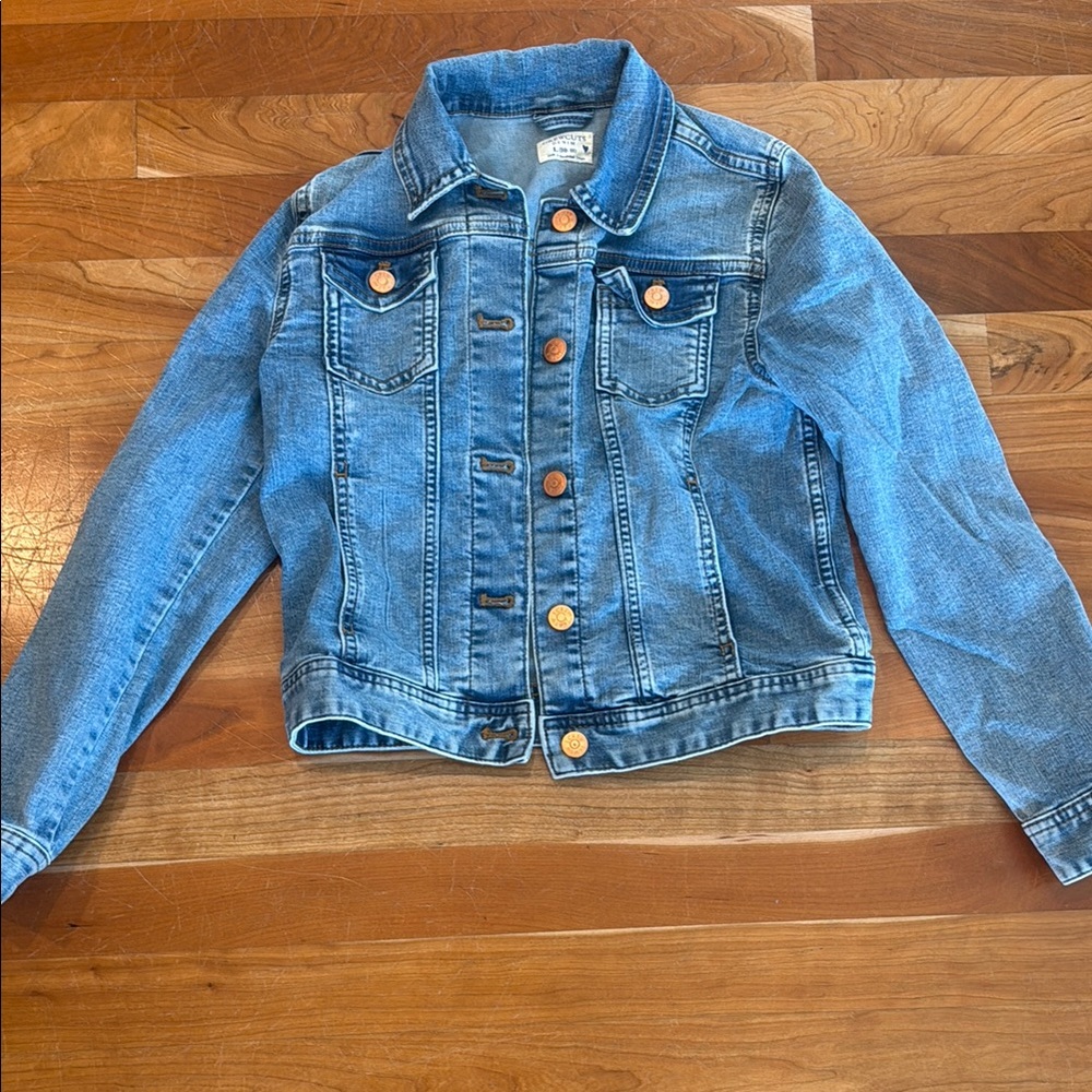 JCrew Crewcuts Denim Kids Jacket with Copper Buttons